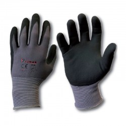 Guantes de nylon spandex nitrilo/poliuretano