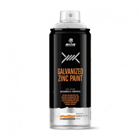 Spray de pintura galvanizada zinc claro 400ml Montana