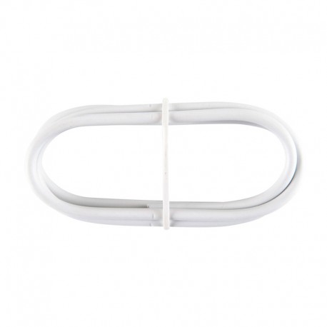 Cable plastificado de PVC blanco portavisillos