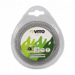 Hilo de desbrozadora 15m nylon Twist Plus Vito