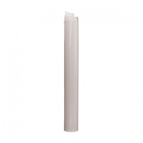 Tramo final estanco coaxial horizontal blanco 100cm H-H