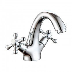 Grifo monobloc de lavabo cromo Clásica