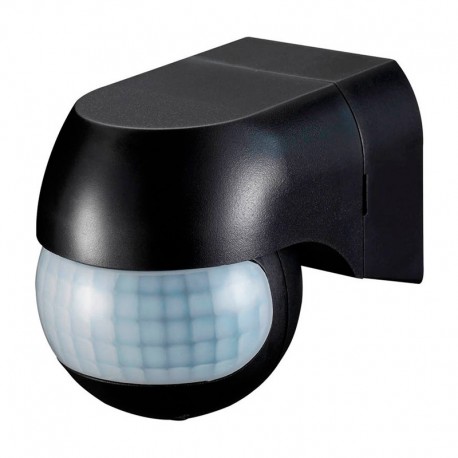 Detector de movimiento para luz 180° negro