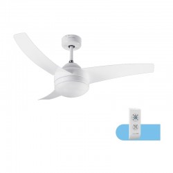 Ventilador de techo blanco con mando Ø106cm Mistral