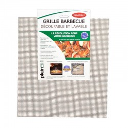 Parrilla de fibra de vidrio rectangular 40x36cm para barbacoa