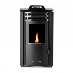 Estufa de pellet negra 8,2kW Isabel Metlor