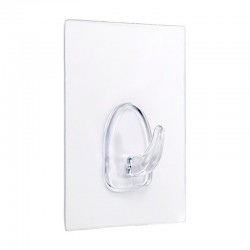 Colgador adhesivo reutilizable transparente 62x80mm