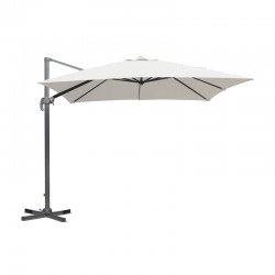 Parasol de aluminio excéntrico 3x4m natural 360º