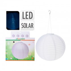 Bola solar LED decorativa de papel blanco 40cm batería 1,2V