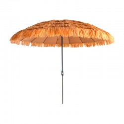 Parasol de aluminio y mimbre sintético 2,7m