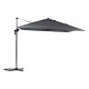 Parasol de aluminio excéntrico 3x4m pizarra