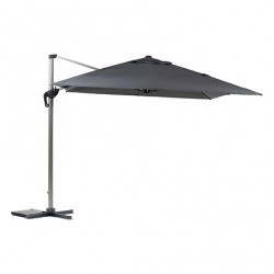 Parasol de aluminio excéntrico 3x4m pizarra