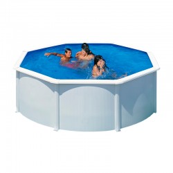 Piscina redonda de acero blanco Aqualoon QGre